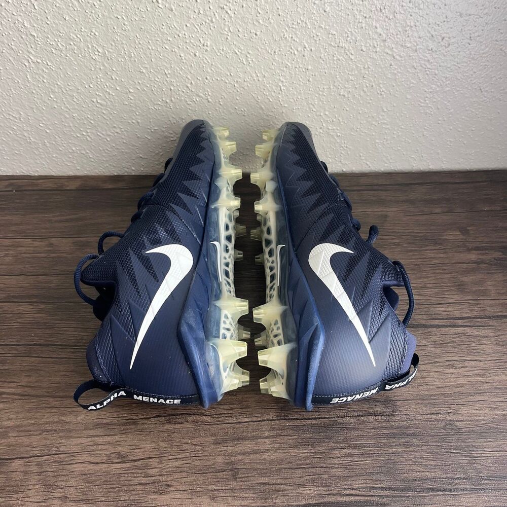 NEW Nike Alpha Menace Pro Low TD College Navy White Football Cleats Men’s 15 - Picture 6 of 10